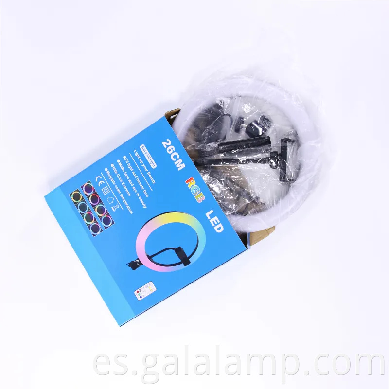 Al por mayor 10/13 de entrada RGB Selfie Stream Live Makeup Video Ring Light